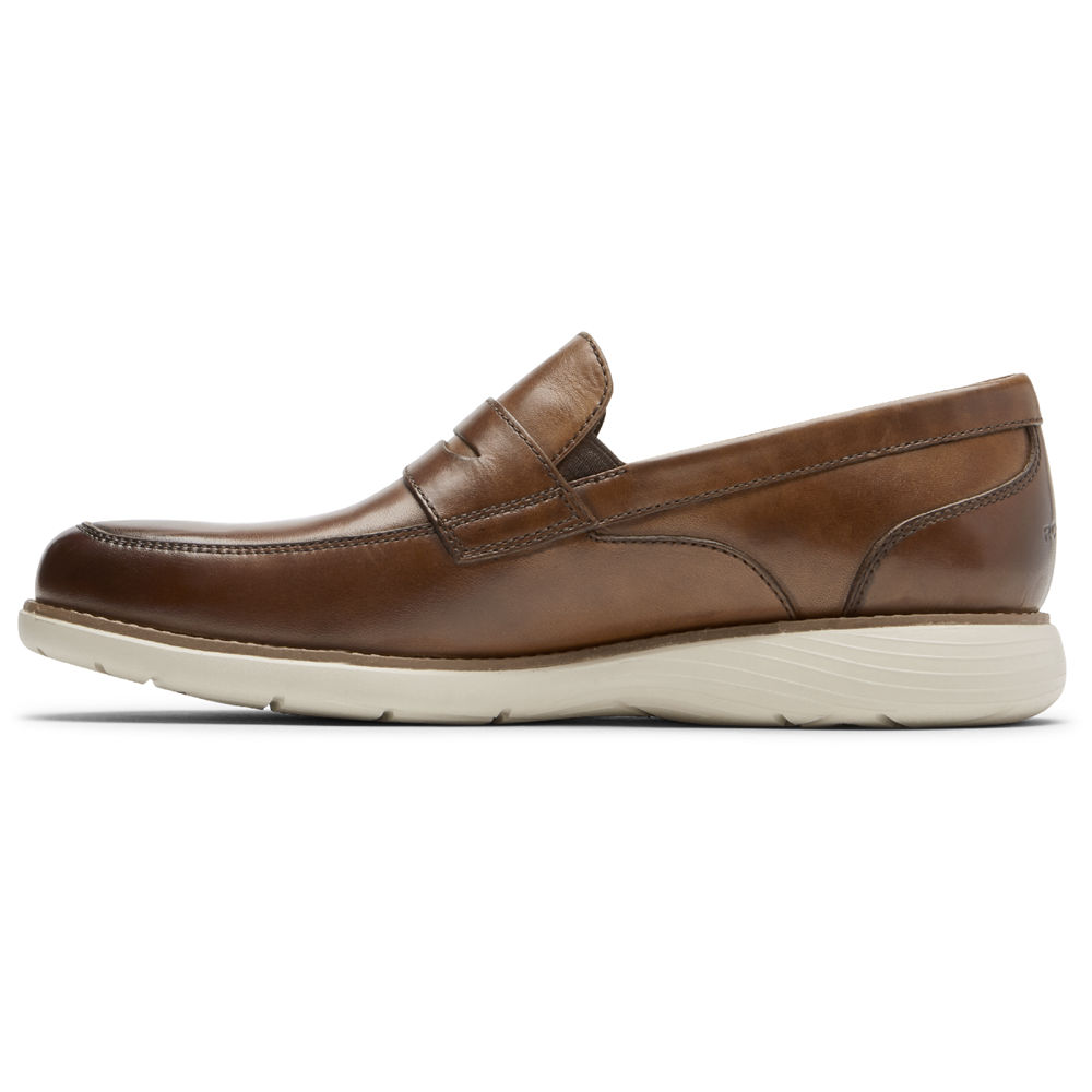 Mocassins Rockport Homem Marrom - Garett Penny - 98047CWLB